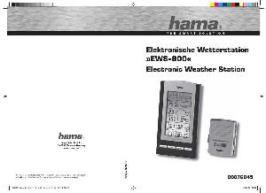 User manual HAMA EWS-800  ― Manual-Shop.ru