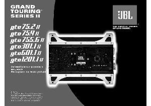 User manual JBL GTO-1201.1 II  ― Manual-Shop.ru