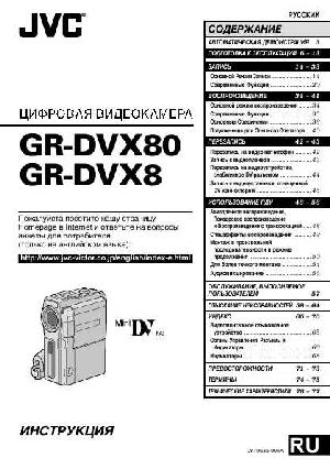 User manual JVC GR-DVX80  ― Manual-Shop.ru
