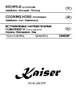 User manual Kaiser KC40.600QTF  ― Manual-Shop.ru