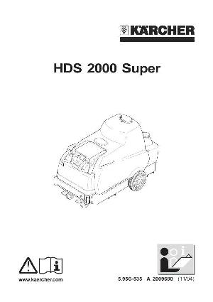 Инструкция Karcher HDS 2000 Super  ― Manual-Shop.ru