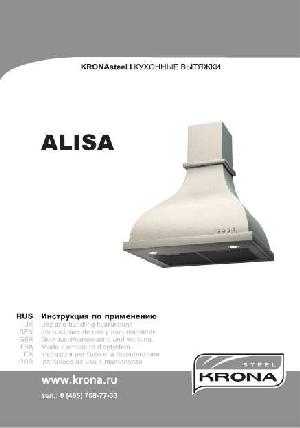 Инструкция Krona Alisa  ― Manual-Shop.ru