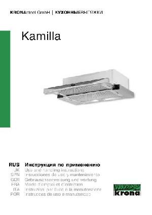 User manual Krona Kamilla  ― Manual-Shop.ru