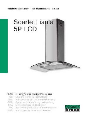 Инструкция Krona Scarlett Isola 5P LCD  ― Manual-Shop.ru