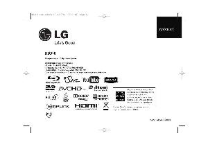 Инструкция LG BD-370  ― Manual-Shop.ru