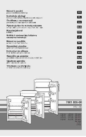 Инструкция Liebherr KTS...  ― Manual-Shop.ru