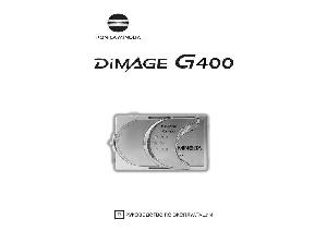 Инструкция Minolta Dimage G400  ― Manual-Shop.ru