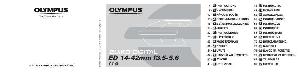 User manual Olympus ED 14-42mm-f3.5-5.6  ― Manual-Shop.ru