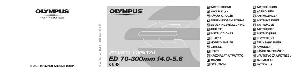 User manual Olympus ED 70-300mm-f4.0-5.6  ― Manual-Shop.ru