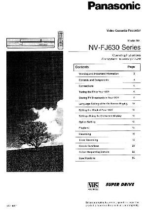 Инструкция Panasonic NV-FJ630  ― Manual-Shop.ru