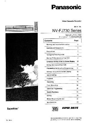 Инструкция Panasonic NV-FJ730  ― Manual-Shop.ru