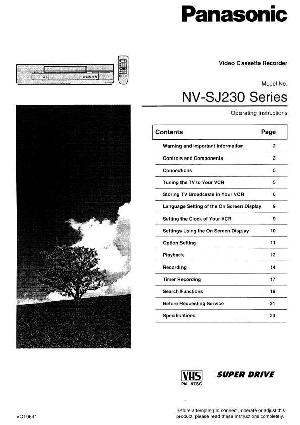 Инструкция Panasonic NV-SJ230  ― Manual-Shop.ru