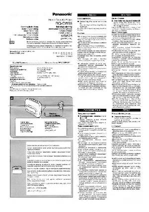 Инструкция Panasonic RQ-CW05  ― Manual-Shop.ru