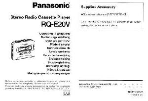 Инструкция Panasonic RQ-E20V  ― Manual-Shop.ru