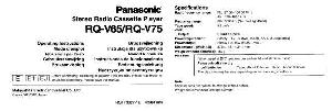 Инструкция Panasonic RQ-V75 ― Manual-Shop.ru
