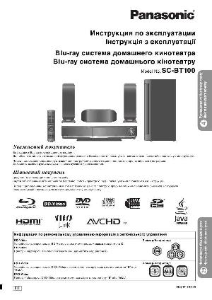 Инструкция Panasonic SC-BT100  ― Manual-Shop.ru