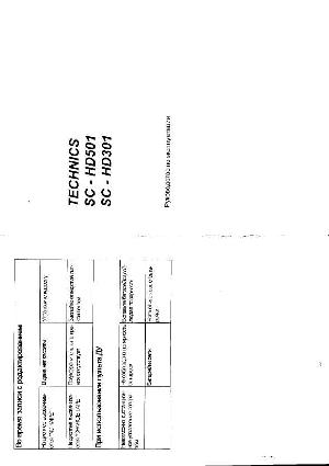 Инструкция Panasonic SC-HD501  ― Manual-Shop.ru