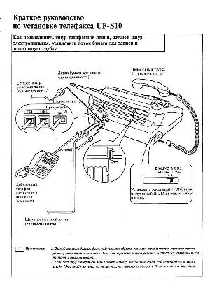 User manual Panasonic UF-S10  ― Manual-Shop.ru