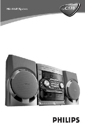 Инструкция Philips FW-C170  ― Manual-Shop.ru