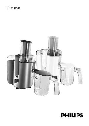 Инструкция Philips HR-1858  ― Manual-Shop.ru