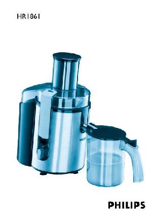 Инструкция Philips HR-1861  ― Manual-Shop.ru