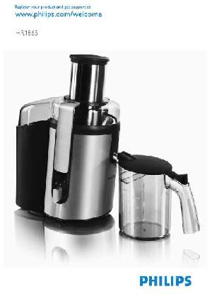 Инструкция Philips HR-1865  ― Manual-Shop.ru