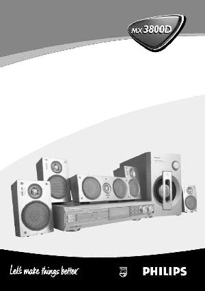 Инструкция Philips MX-3800D  ― Manual-Shop.ru