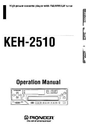 Инструкция Pioneer KEH-2510  ― Manual-Shop.ru