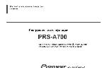 Инструкция Pioneer PRS-A700 
