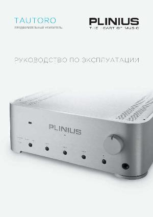 User manual Plinius Tautoro  ― Manual-Shop.ru
