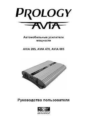 User manual Prology AVIA-285  ― Manual-Shop.ru