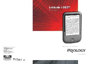 User manual Prology i-603 Latitude  ― Manual-Shop.ru