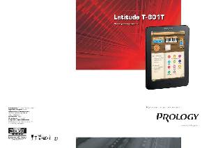 Инструкция Prology T-801T Latitude  ― Manual-Shop.ru