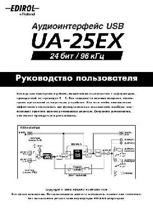 User manual Edirol UA-25EX  ― Manual-Shop.ru