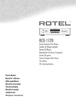 User manual ROTEL RCD-1520  ― Manual-Shop.ru