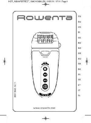 Инструкция ROWENTA EP-9010  ― Manual-Shop.ru