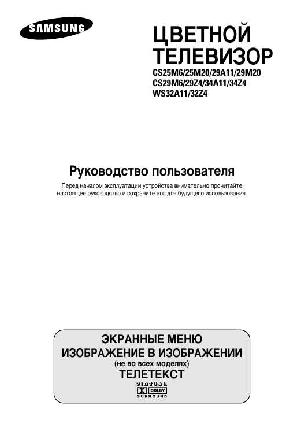 User manual Samsung CS-25M20ZQQ  ― Manual-Shop.ru