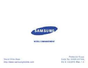 User manual Samsung WEP-480  ― Manual-Shop.ru