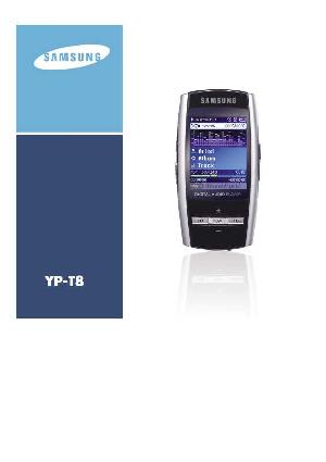 User manual Samsung YP-T8  ― Manual-Shop.ru