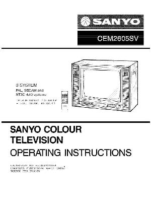 Инструкция Sanyo CEM-2605SV  ― Manual-Shop.ru