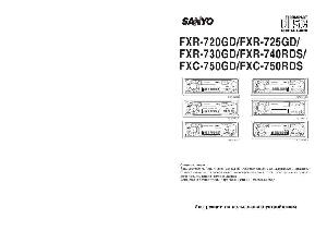 User manual Sanyo FXC-750GD/RDS  ― Manual-Shop.ru