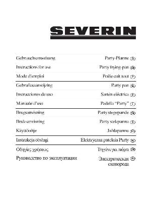 Инструкция SEVERIN BP-2427  ― Manual-Shop.ru