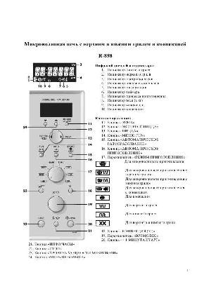 User manual Sharp R-898  ― Manual-Shop.ru