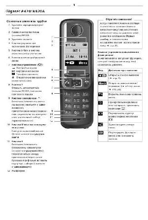 User manual Siemens Gigaset A420  ― Manual-Shop.ru