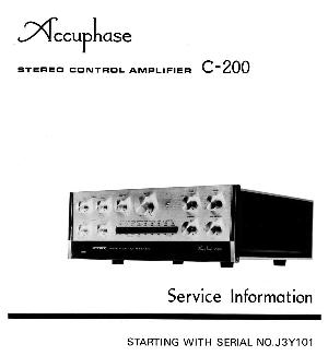 Сервисная инструкция Accuphase C-200 ― Manual-Shop.ru