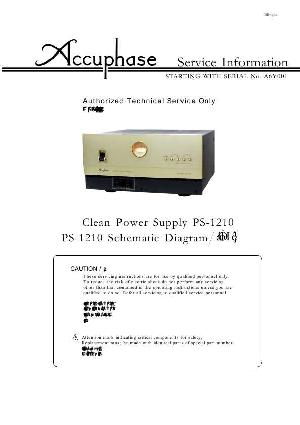 Service manual Accuphase PS-1210 ― Manual-Shop.ru