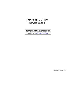 Сервисная инструкция Acer Aspire 1410, 1810T  ― Manual-Shop.ru