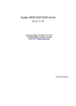Сервисная инструкция Acer Aspire 3000, 3500, 5000  ― Manual-Shop.ru