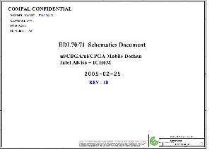 Схема Acer Aspire 9100 COMPAL LA-2351 EDL70 71 ― Manual-Shop.ru