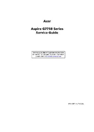 Сервисная инструкция Acer ASPIRE-G7750 ― Manual-Shop.ru